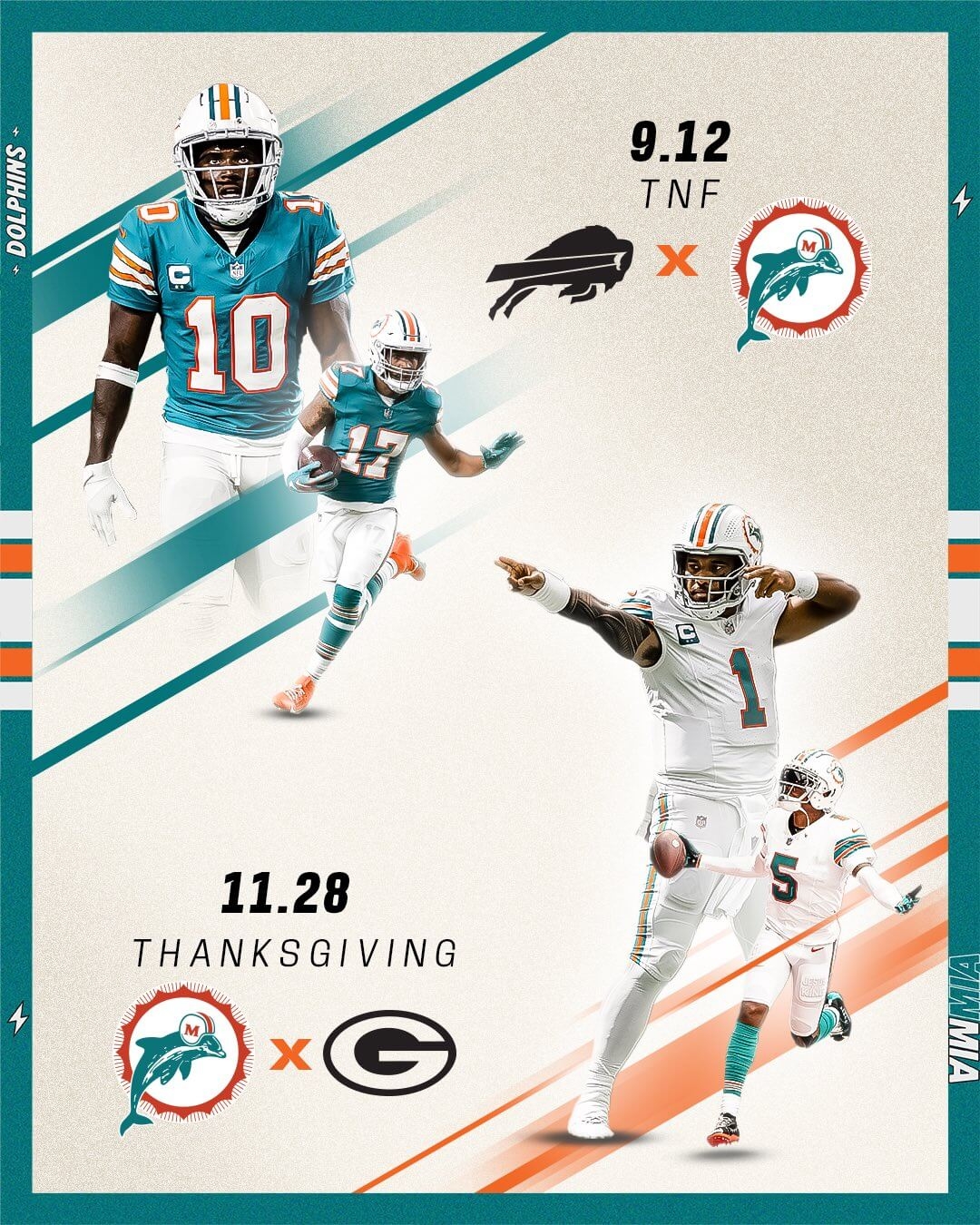 dolphins jersey colors