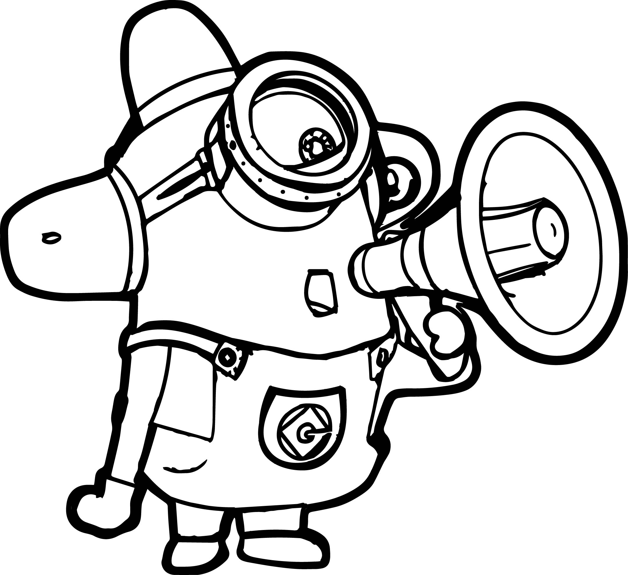 minion coloring pages printable