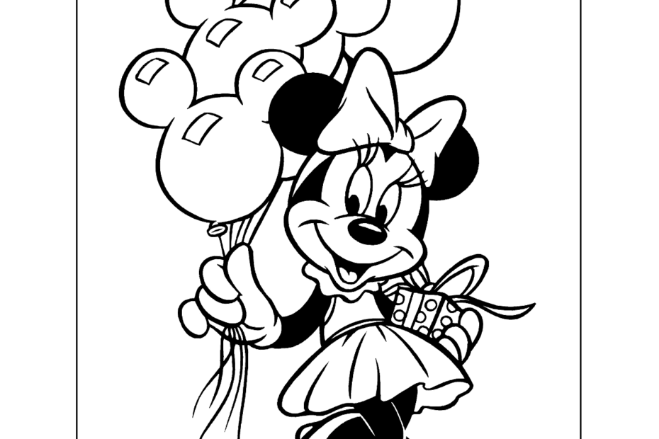 Minnie Mouse Coloring Pages Printable Coloring Pages FREE
