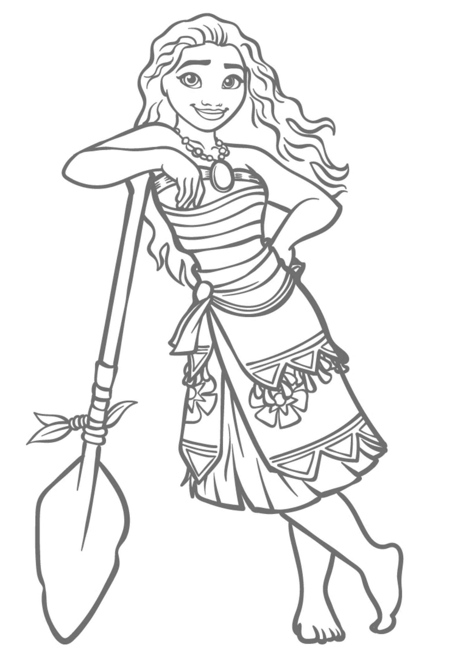 Moana Coloring Book Etsy