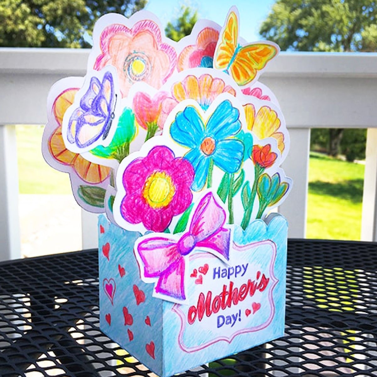 color mothers day cards printables