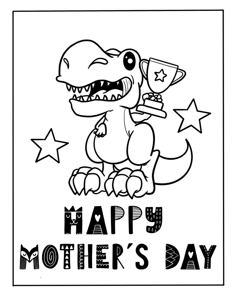happy mothers day printable coloring pages