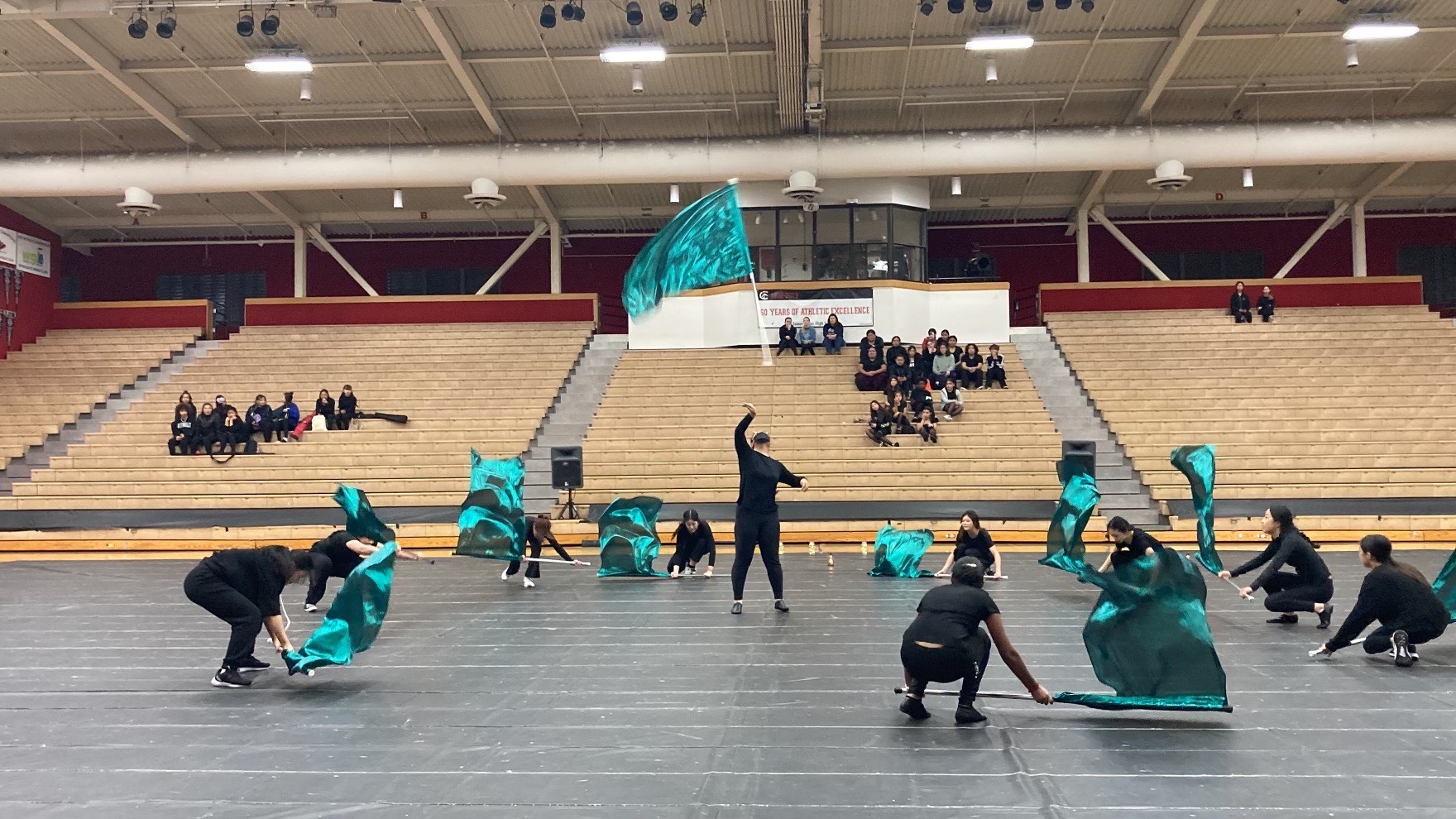 Music Dancing And Spinning Color Guard Is The Sport That B California Crosspoint Academy