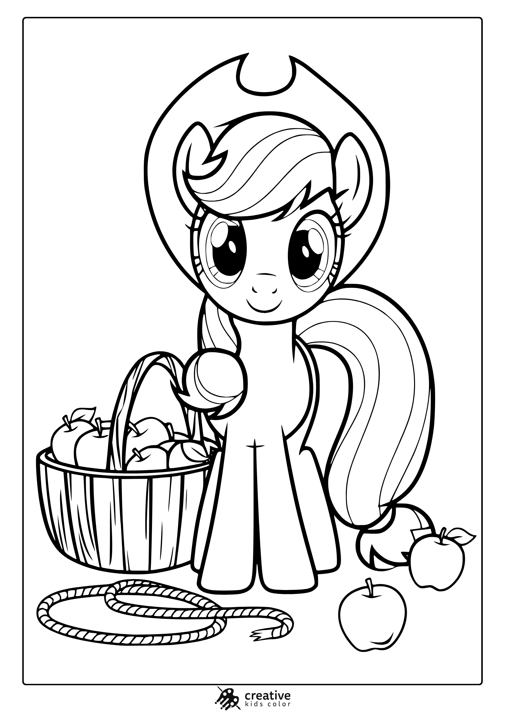printable my little pony coloring page