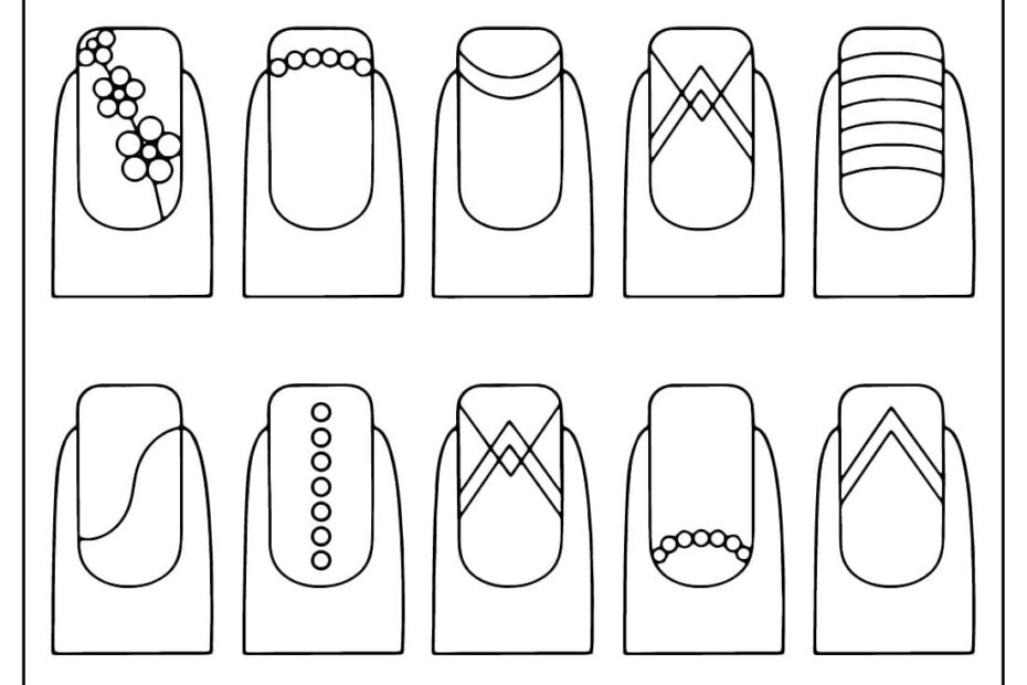 Nail Coloring Pages