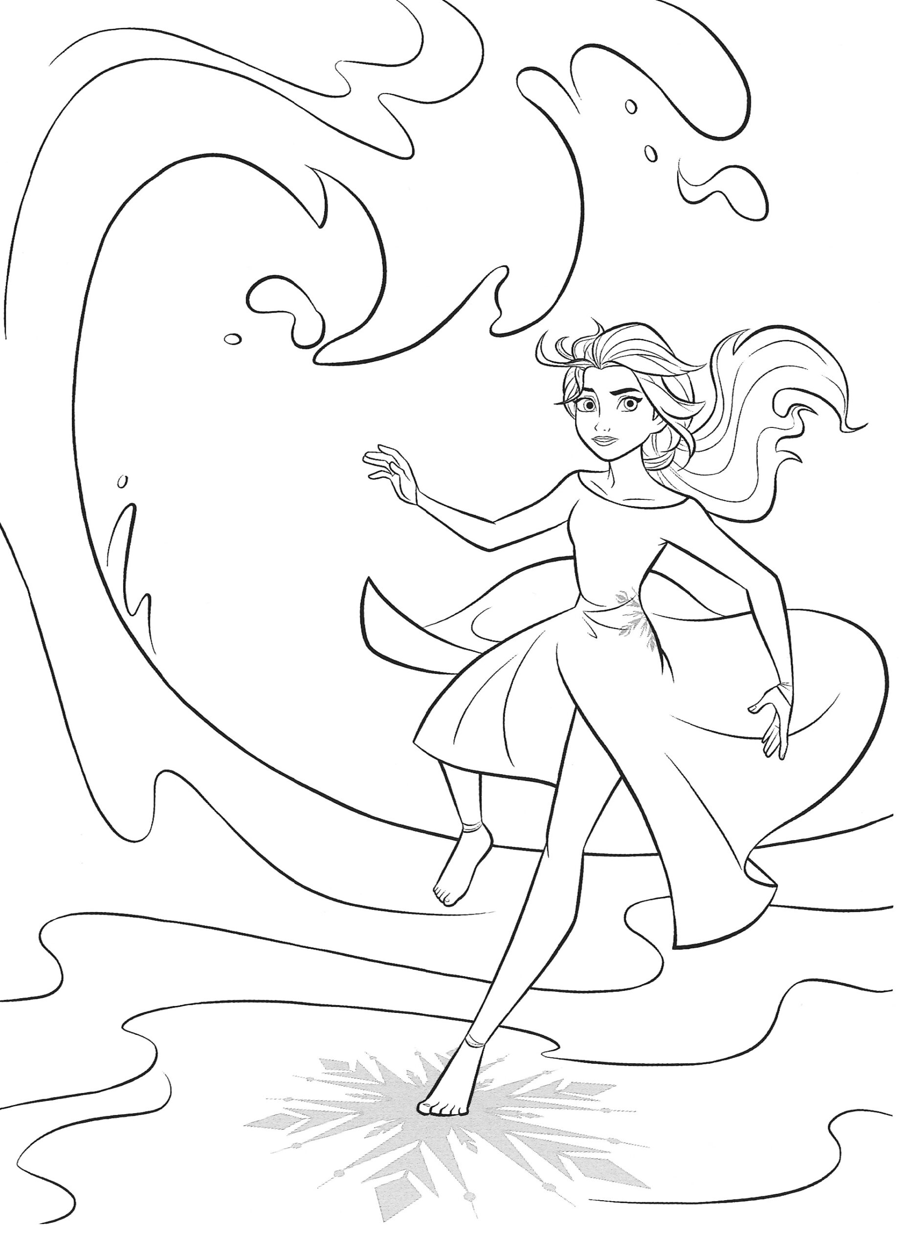 pictures of elsa from frozen to color