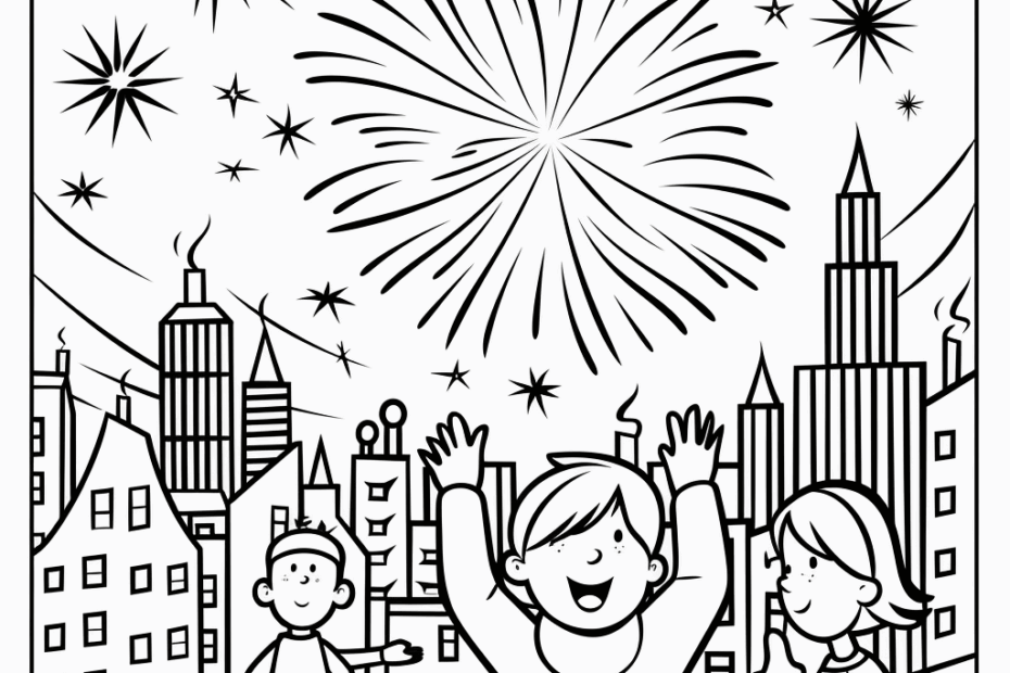 New Years Coloring Pages Free U0026 Printable
