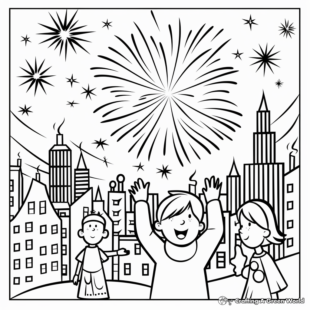 New Years Coloring Pages Free U0026 Printable 