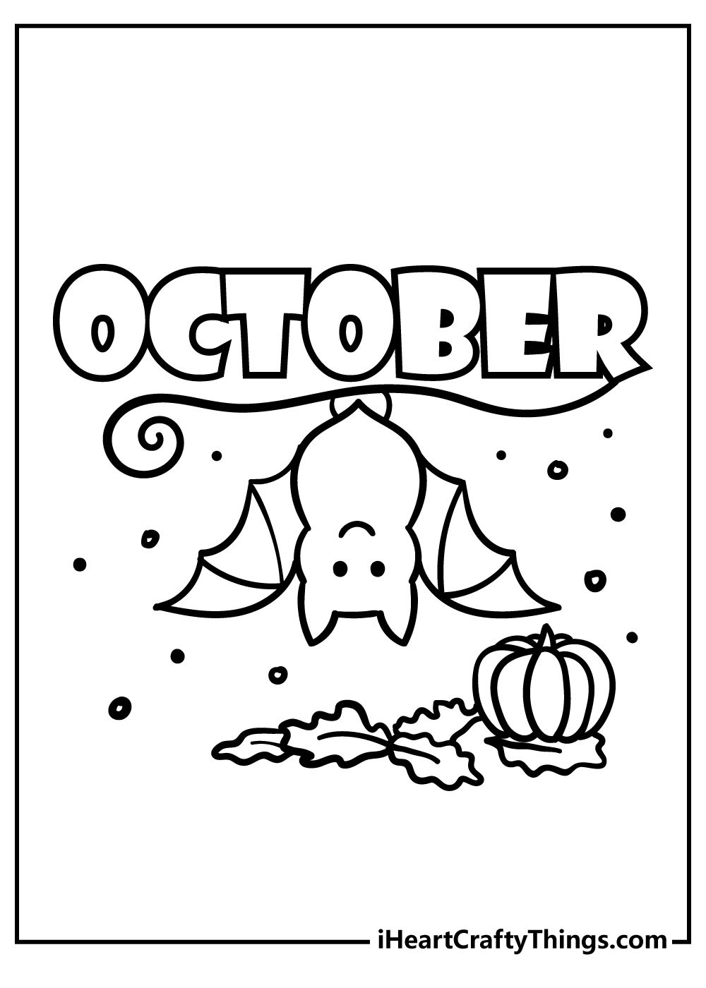 October Coloring Pages
