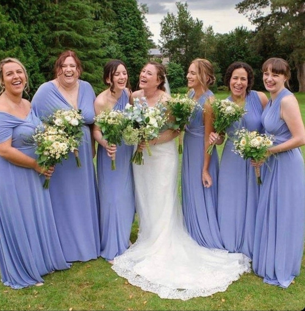 PERIWINKLE Multiway Dress Bridesmaid Dress Infinity Dress Twist Wrap Dress Prom Dress Convertible Dress Evening Gown Blue Dress Handmade