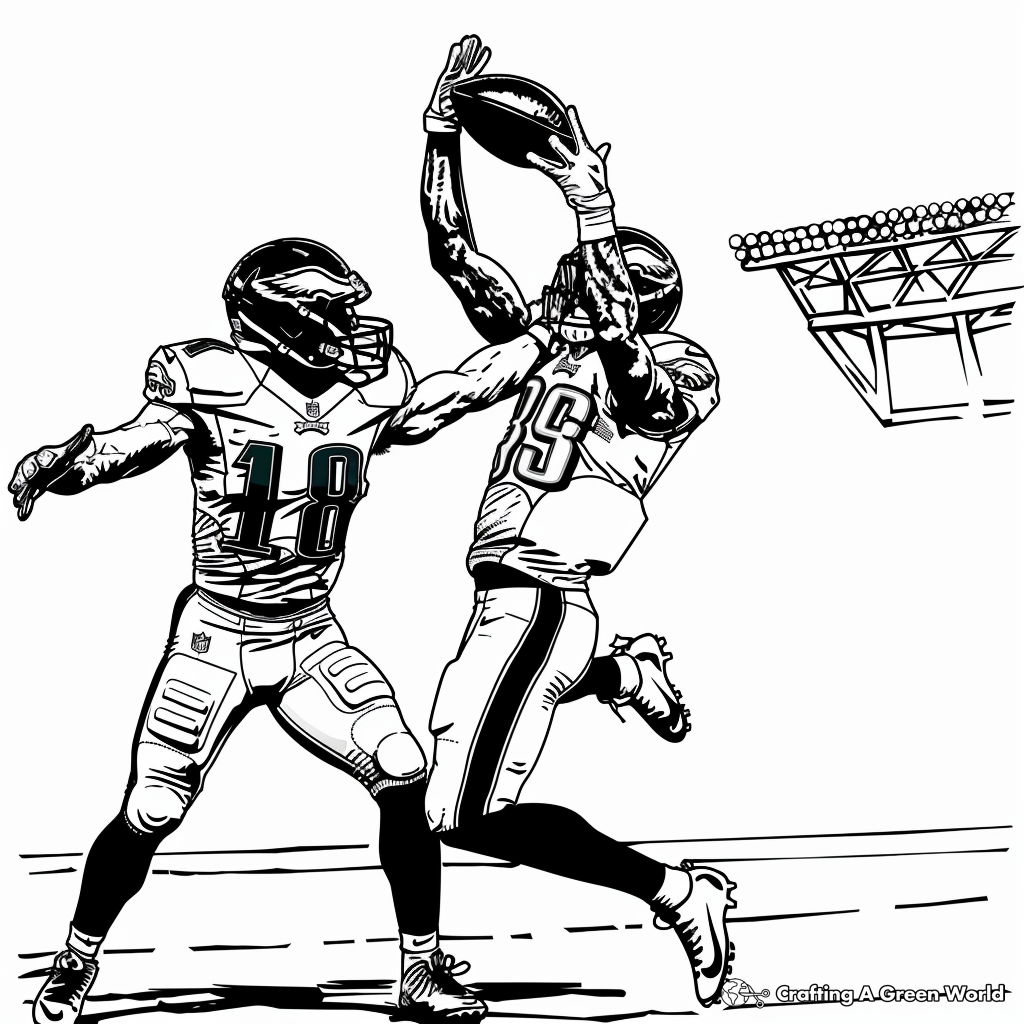 Philadelphia Eagles Coloring Pages Free U0026 Printable 