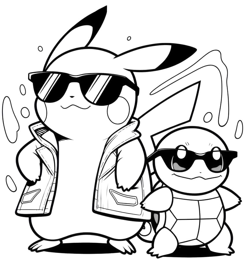 pikachu coloring page printable