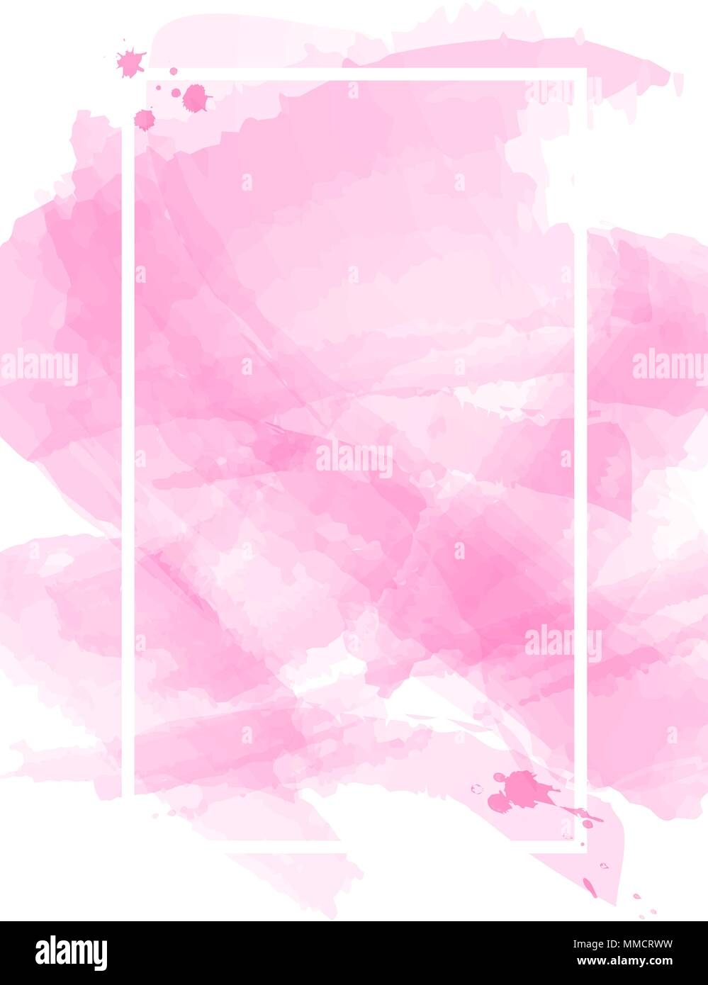 Pink Watercolor Abstract Blank Poster Template Background Texture 