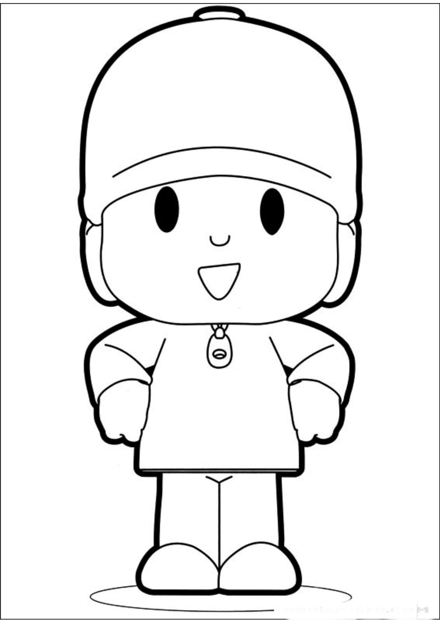 Pocoyo Coloring Book Etsy