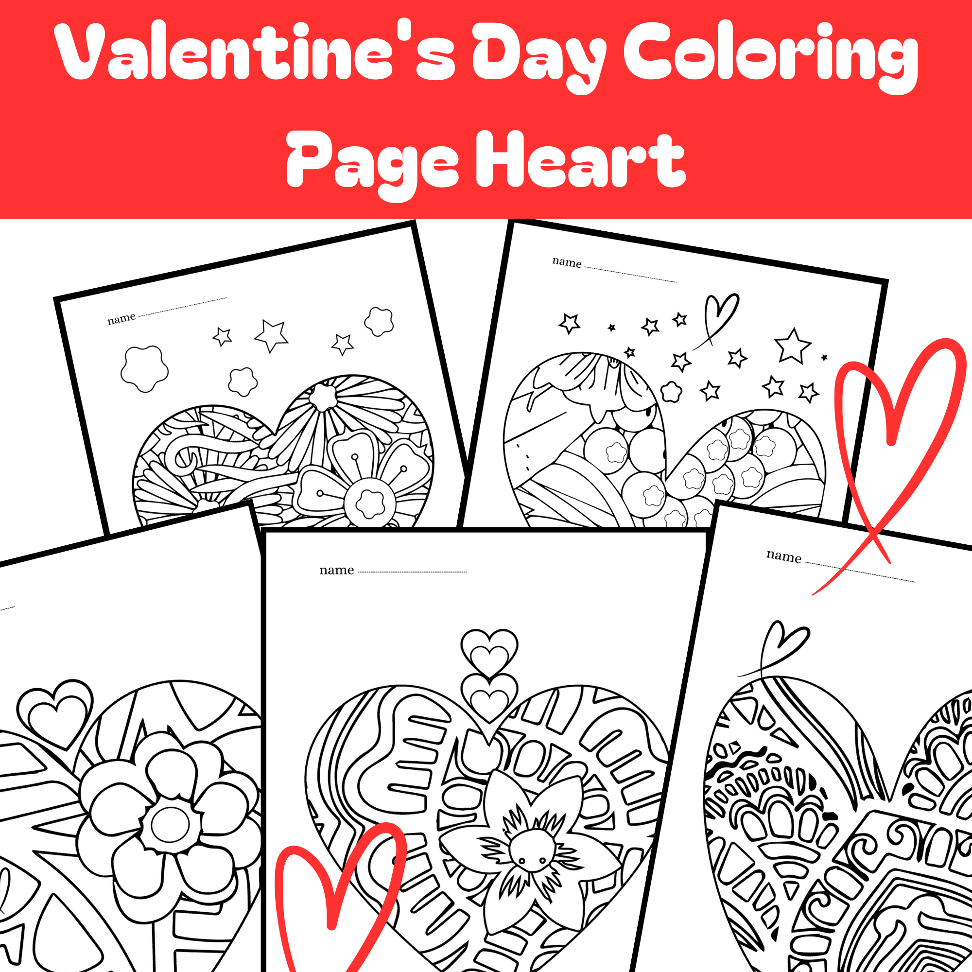 valentine's day coloring pages printable