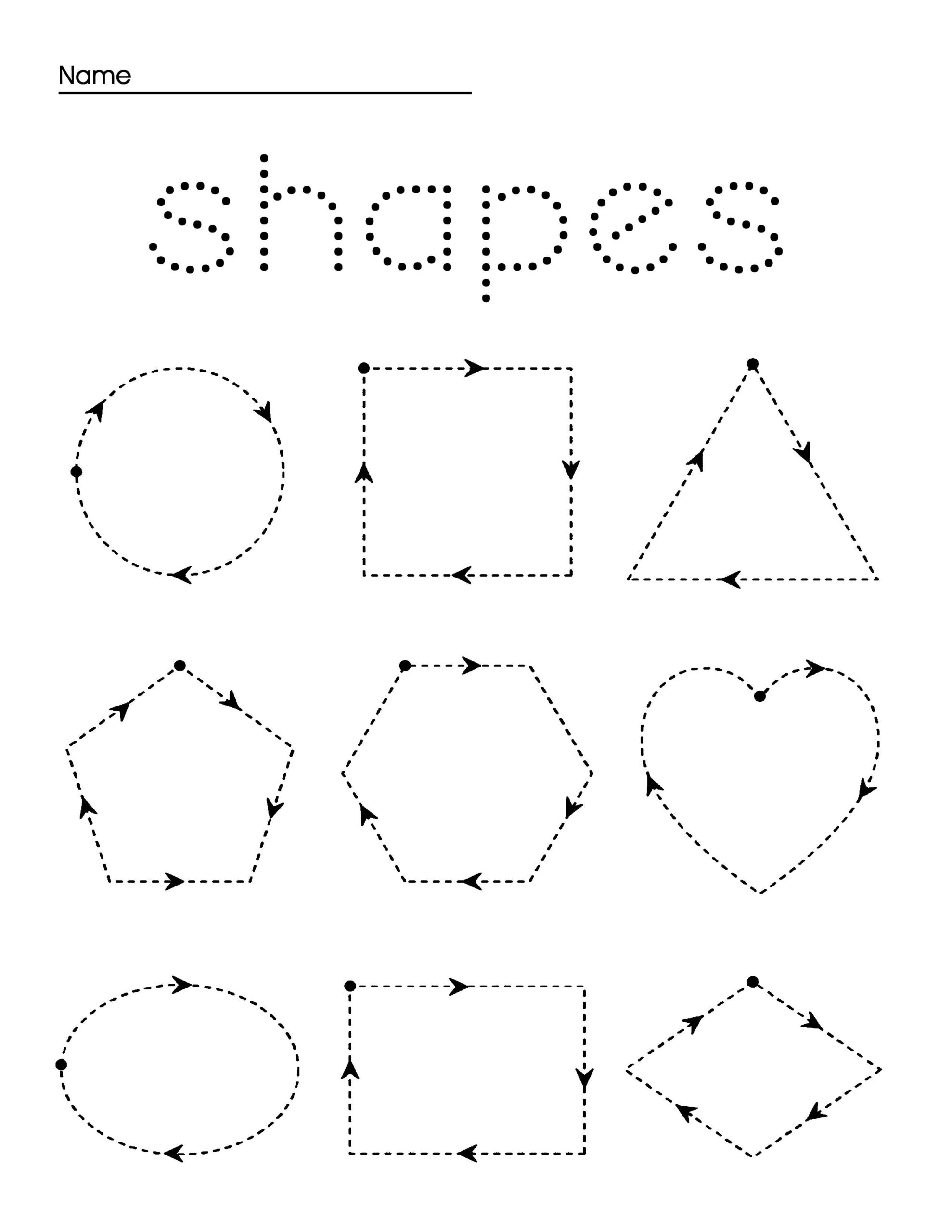 tracing and coloring worksheets for kindergarten