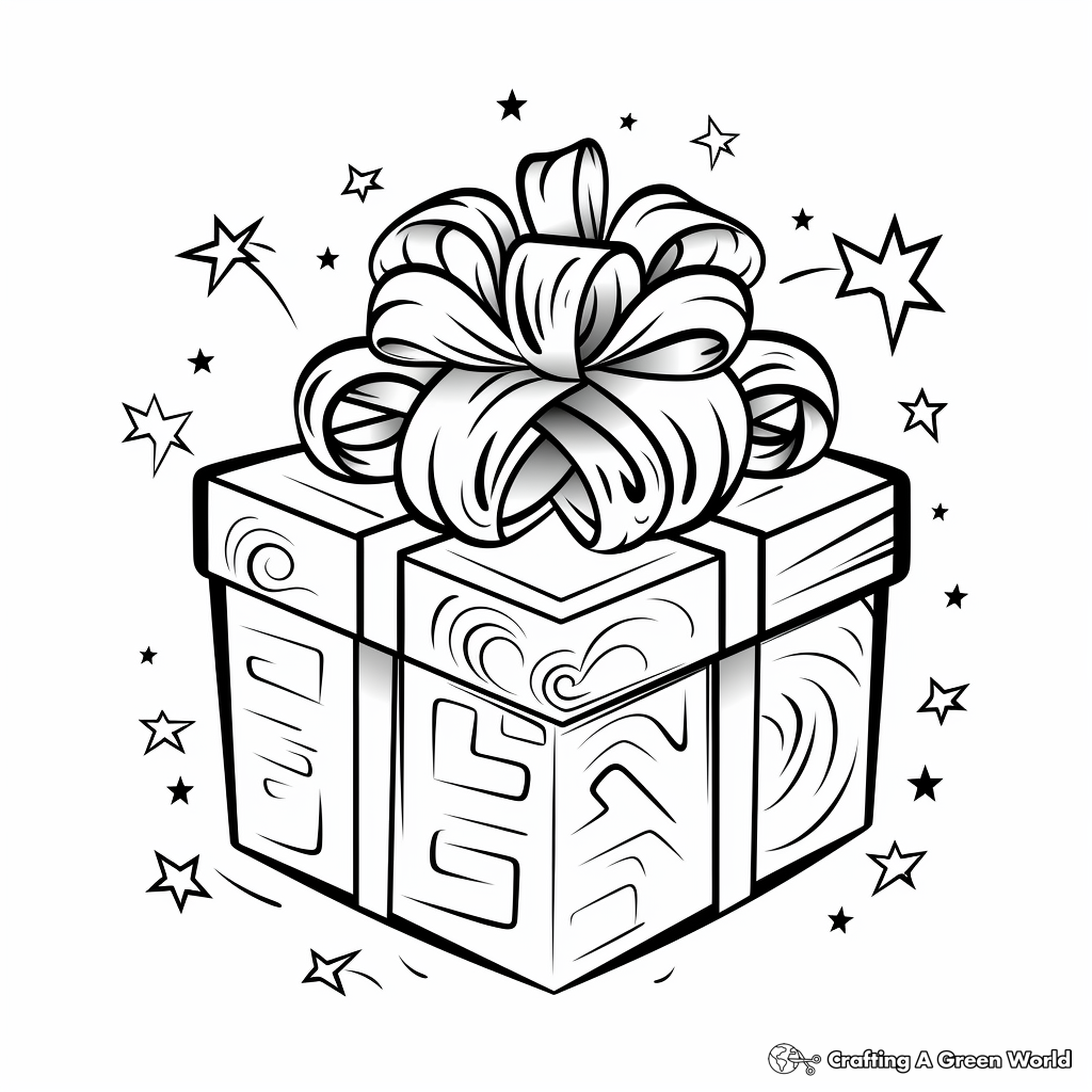 Present Coloring Pages Free U0026 Printable 