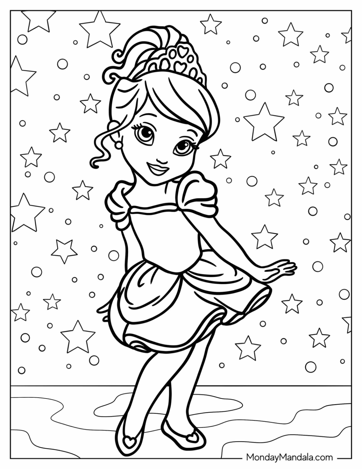 free princess coloring pages printable