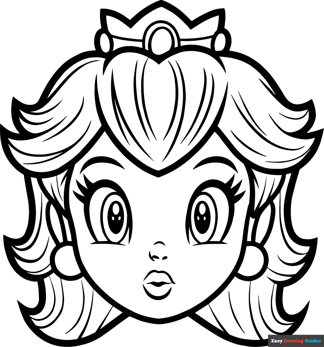 Princess Peach Coloring Pages For Kid 11 Printable Sheets