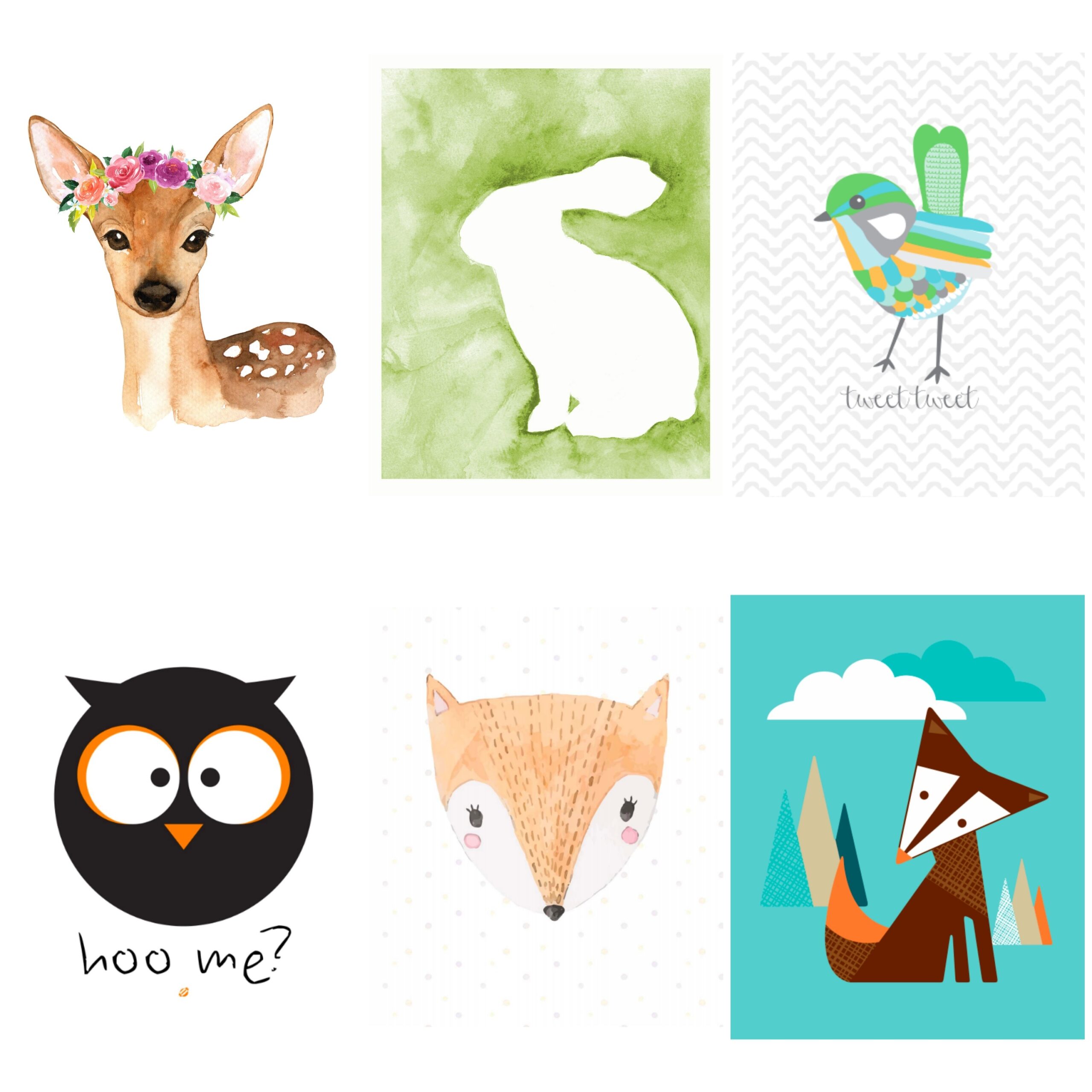 Printable Animal Pictures Printable Party Favors