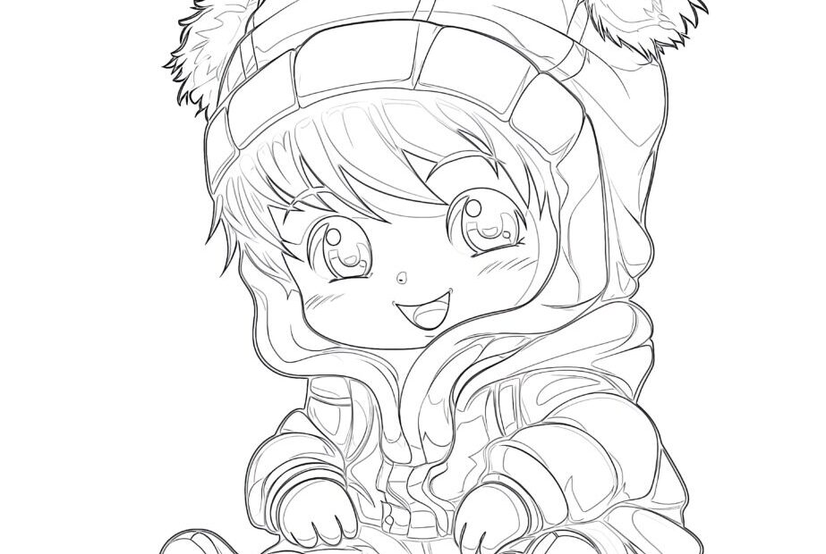 Printable Anime Drawing Coloring Pages Mimi Panda