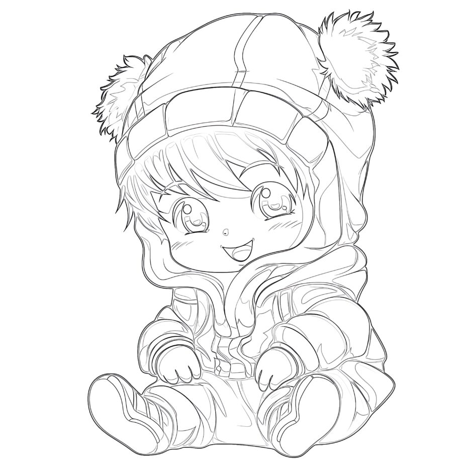 Printable Anime Drawing Coloring Pages Mimi Panda
