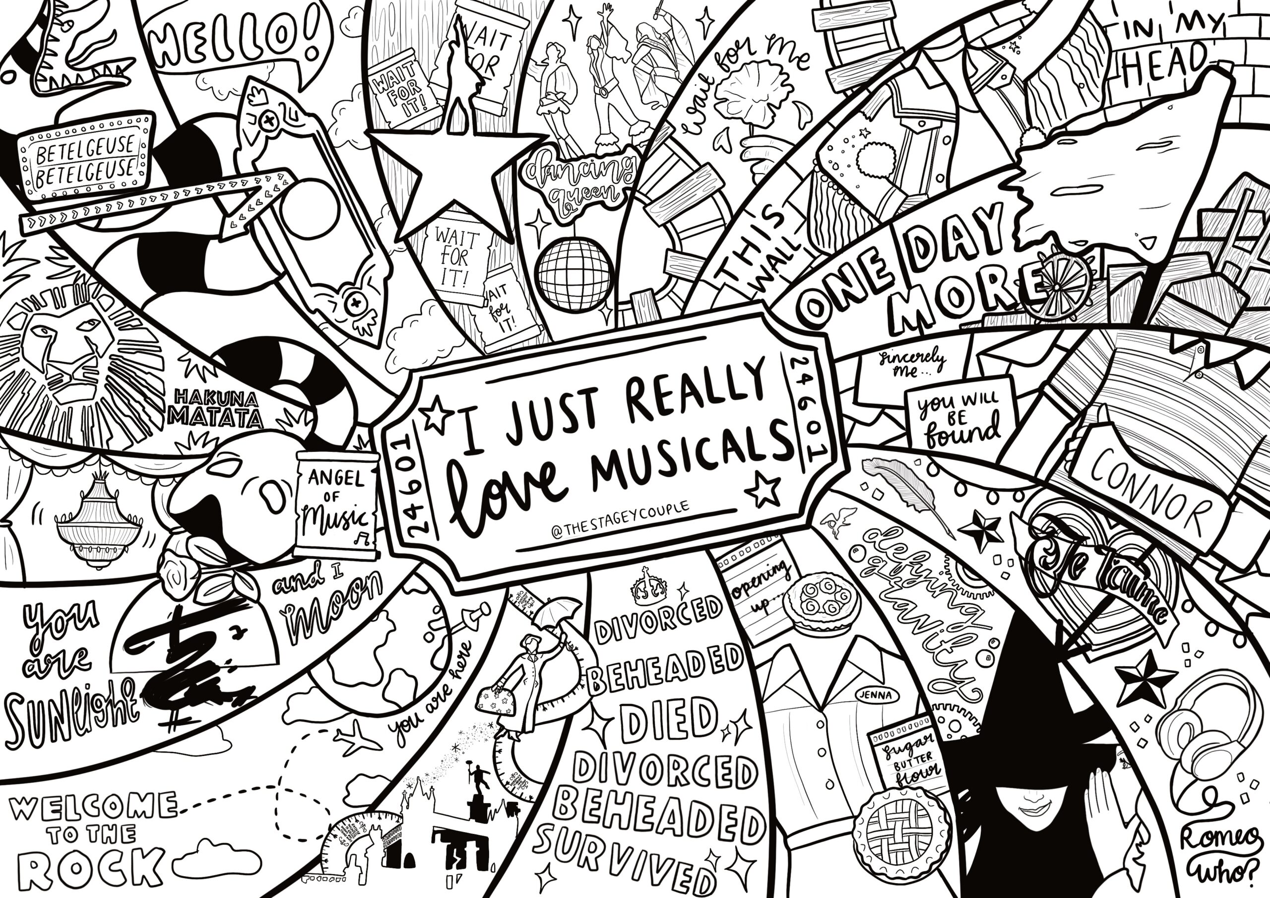 music coloring pictures