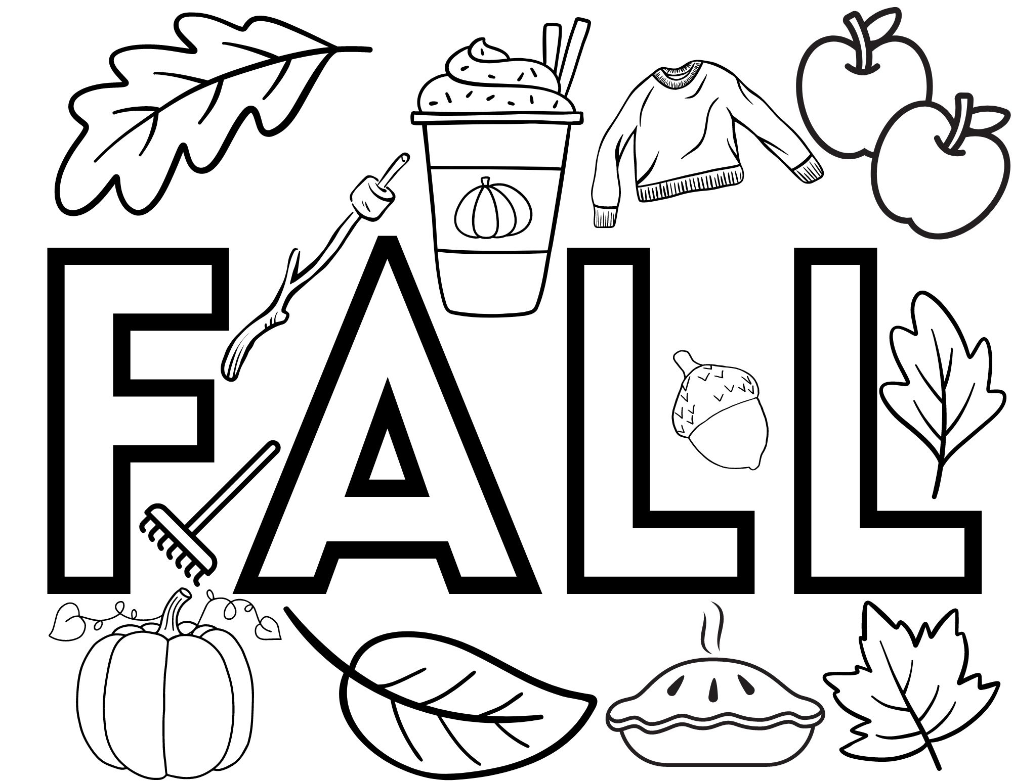Printable Cute Fall Coloring Pages Crafty Morning Worksheets Library