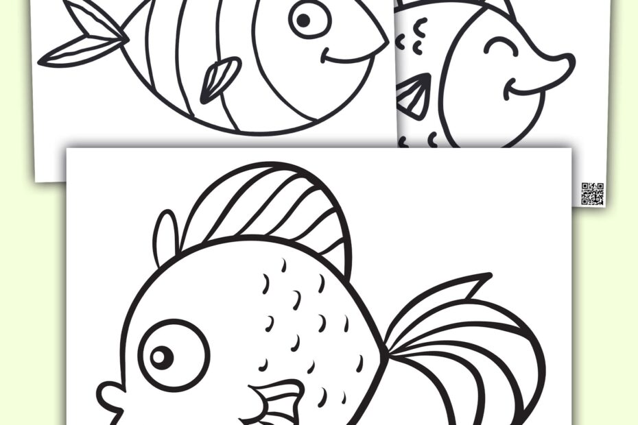 Printable Fish Template And Coloring Pages For Kids