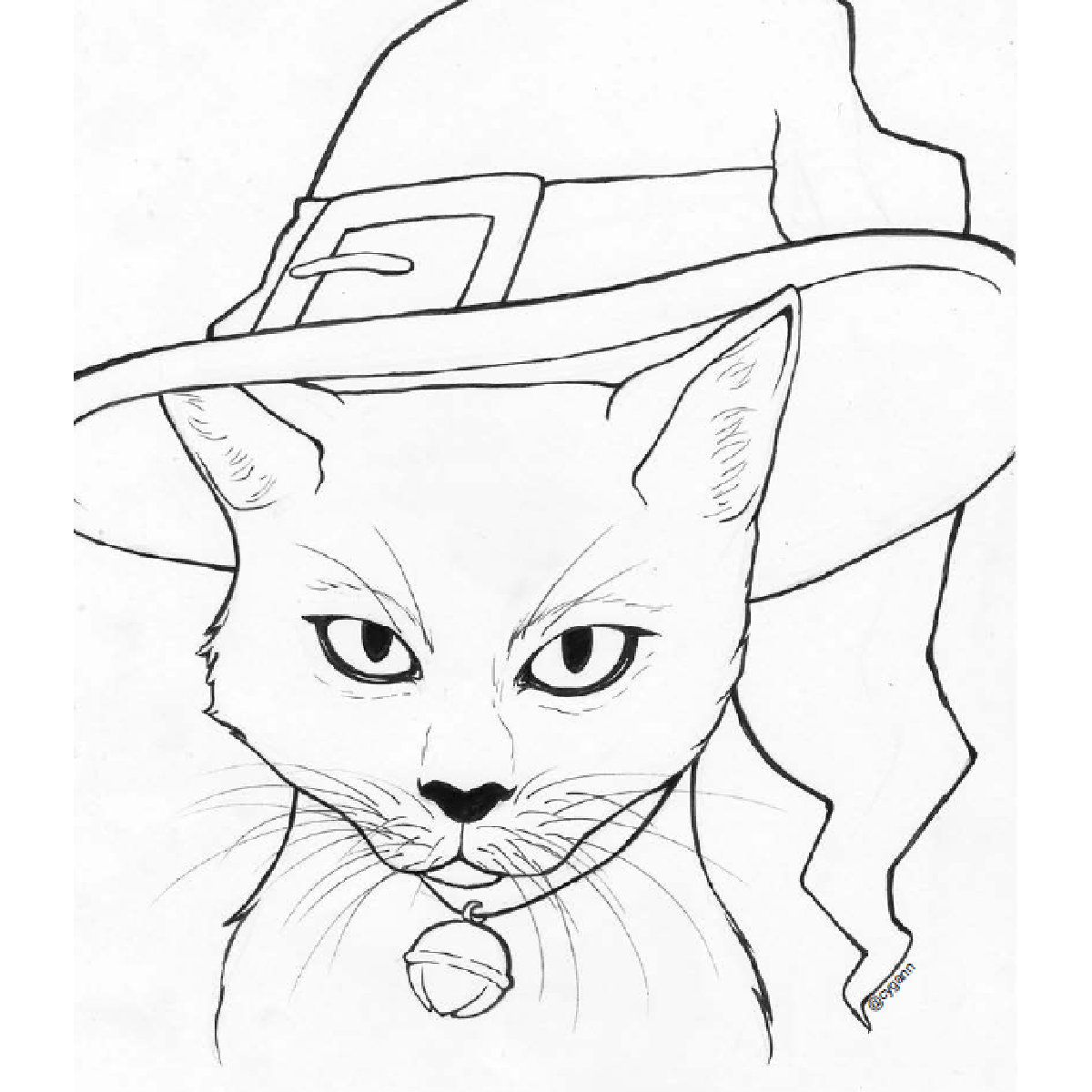 Printable Halloween Cat Coloring Pages With Coloring Instruction Video Kids Activities Blog