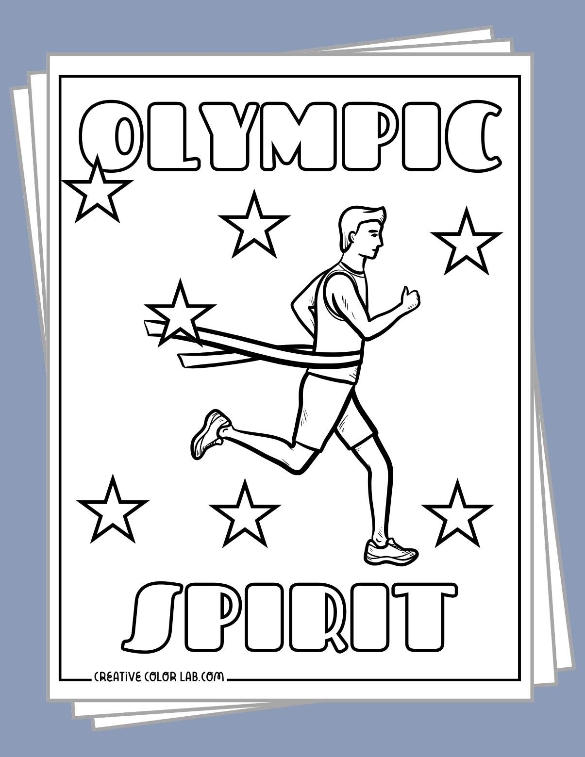 Printable Olympic Coloring Sheets
