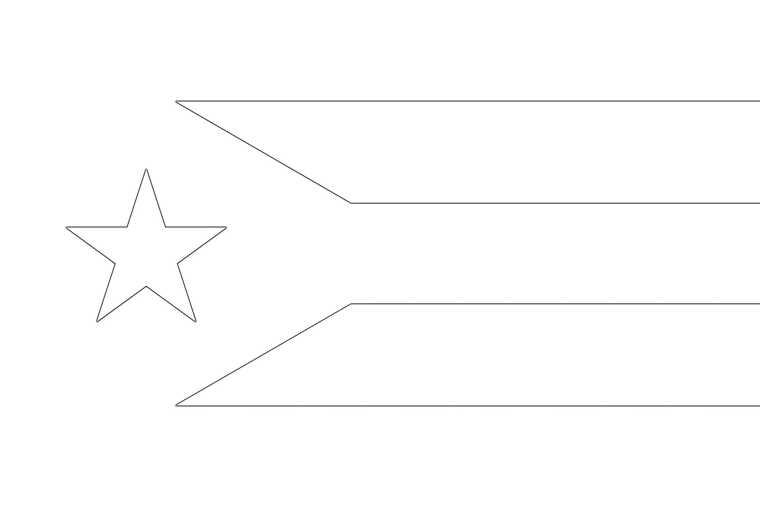Puerto Rico Flag Coloring Page Coloring Pages Mimi Panda