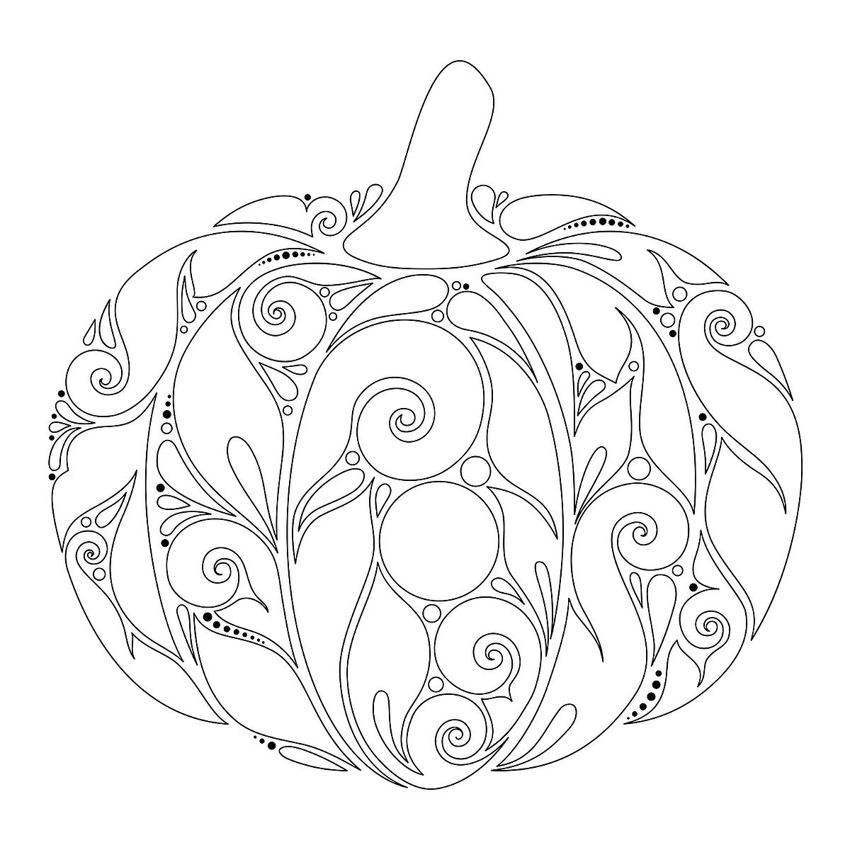 free printable pumpkin coloring sheets