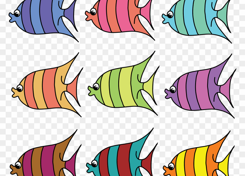 Sea Creature Clipart Color Printable Fish Template HD Png Download Vhv