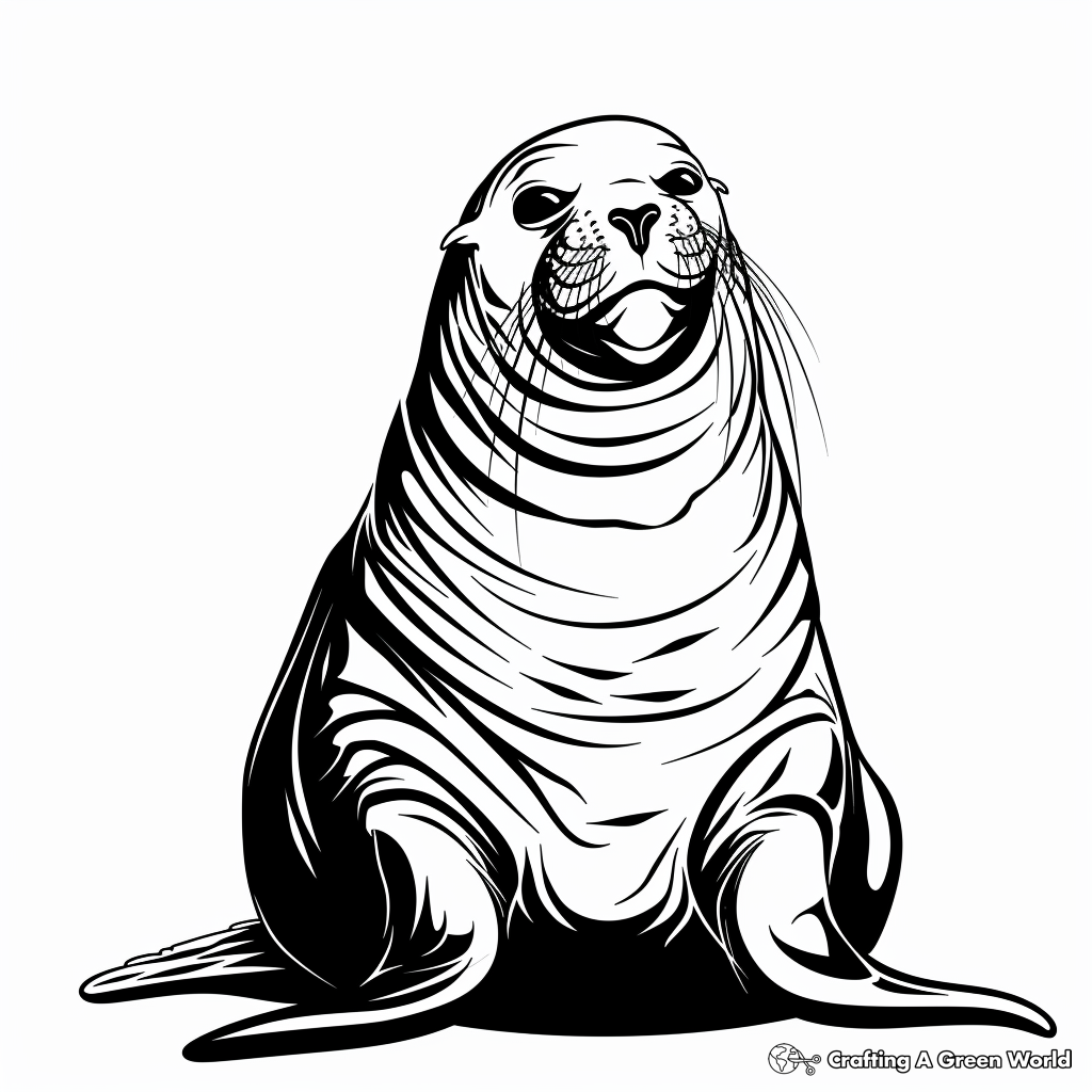 Sea Lion Coloring Pages Free U0026 Printable 