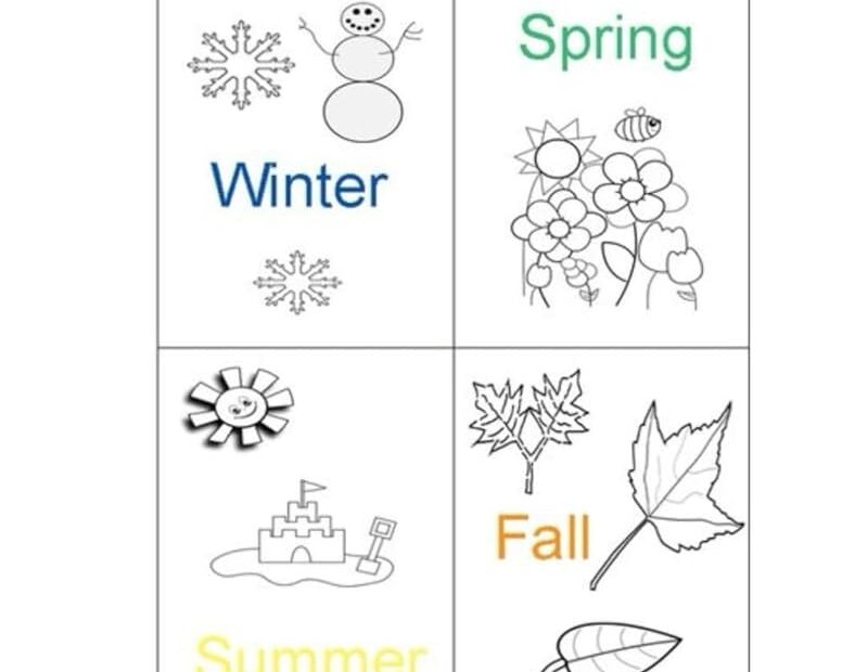 Seasons Coloring Pages Spring Summer Autumn Winter Coloring Pages Seasons Coloring Pages With Activities