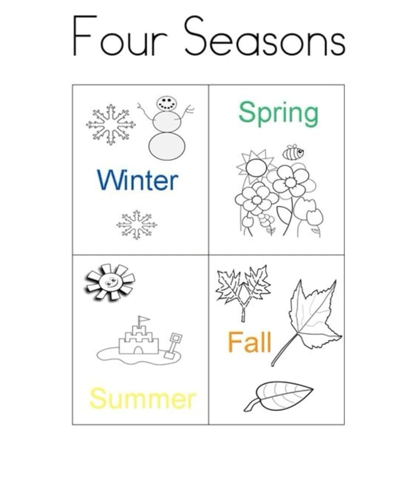 Seasons Coloring Pages Spring Summer Autumn Winter Coloring Pages Seasons Coloring Pages With Activities