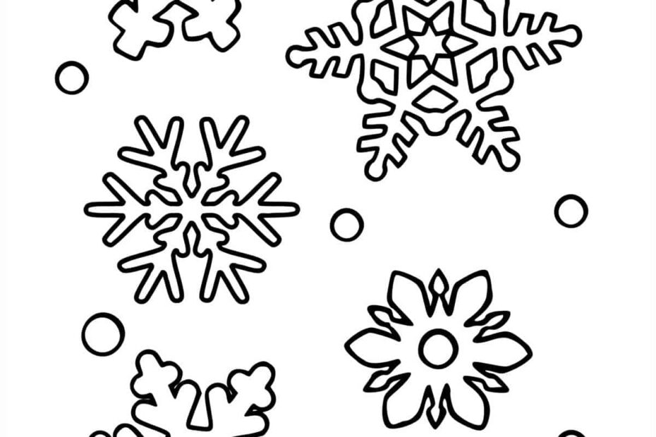 Snowflake Coloring Pages Skip To My Lou