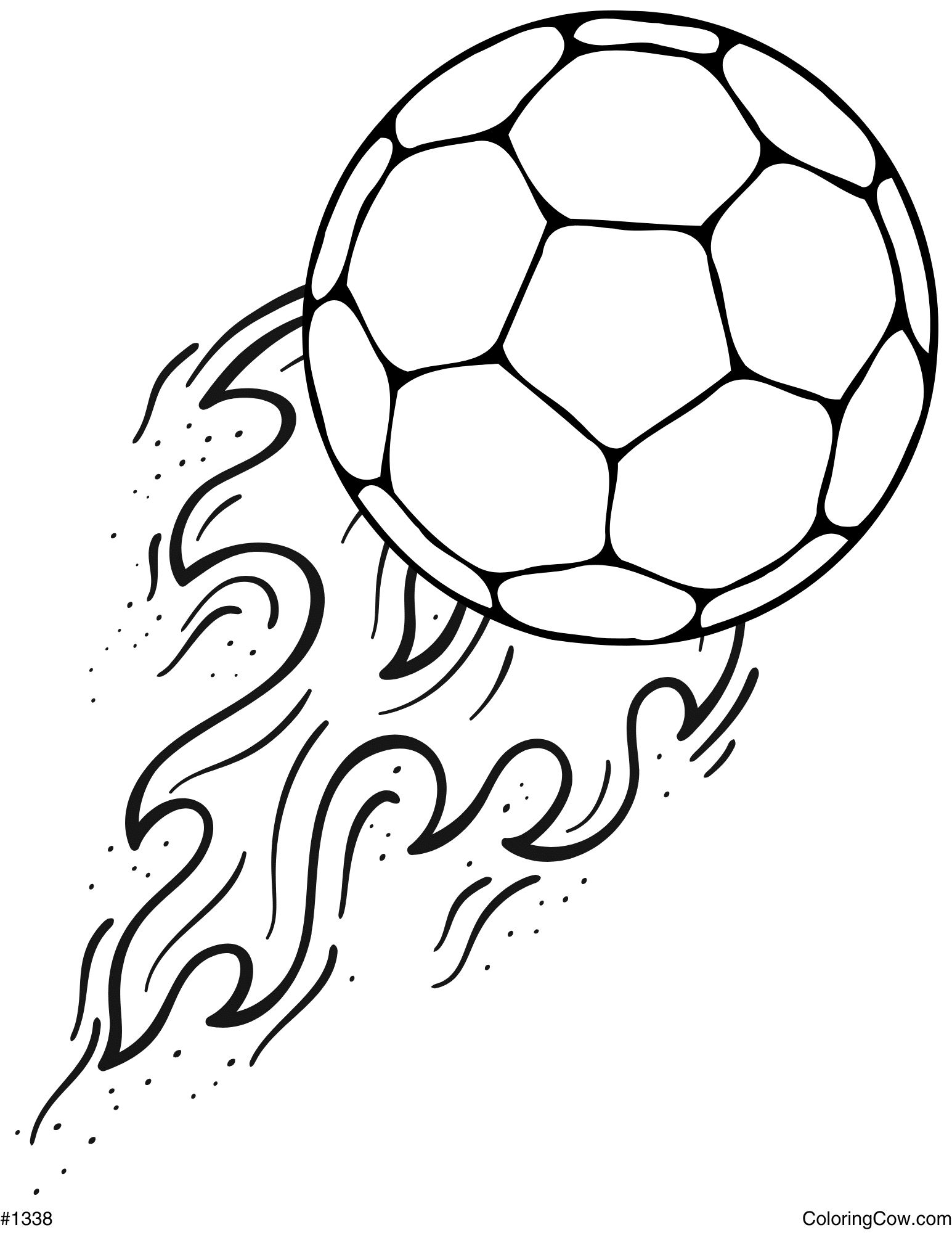 Soccer Ball Coloring Page