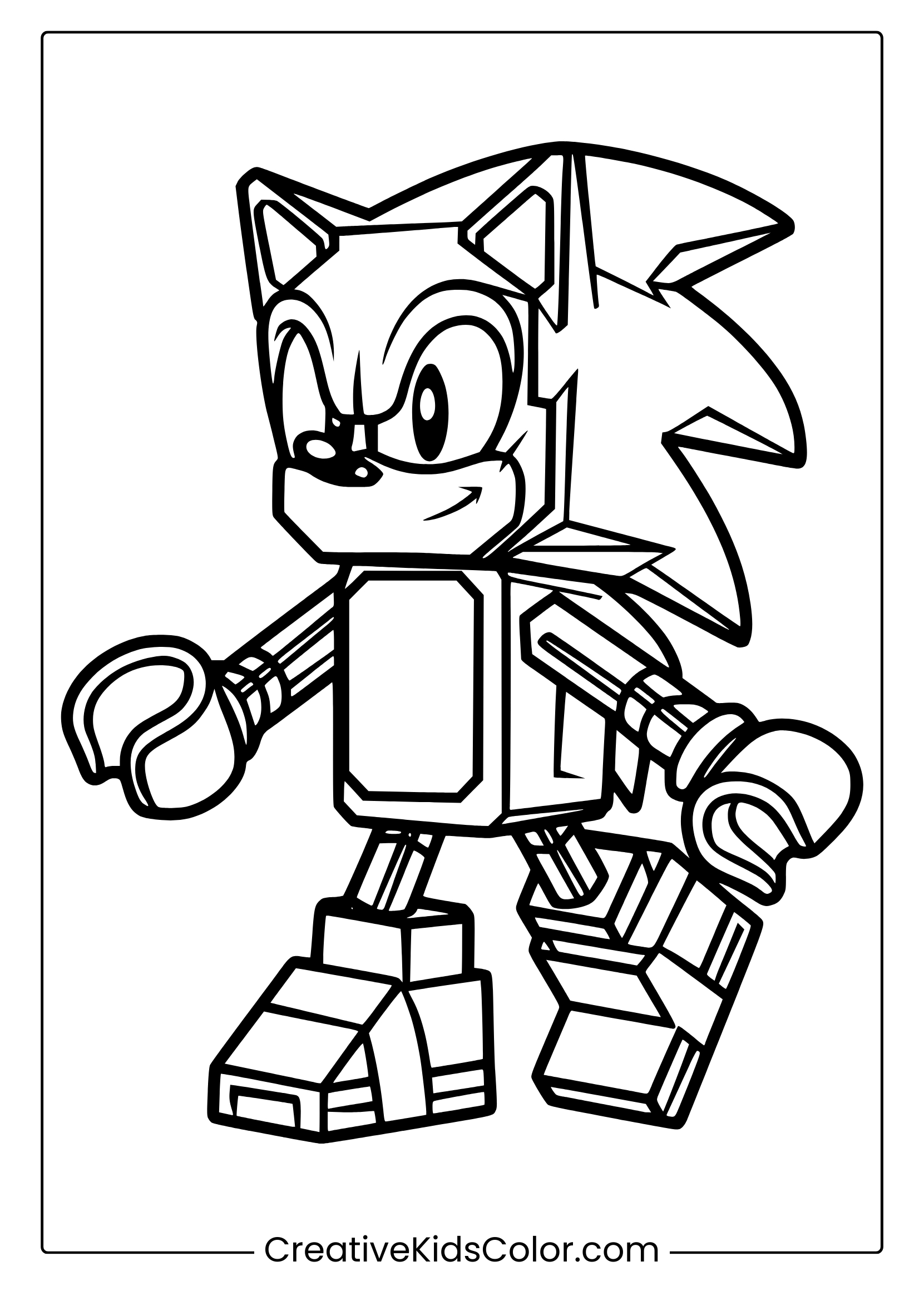 sonic pictures coloring