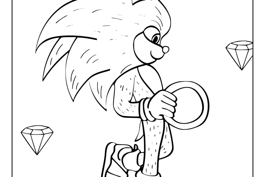 Sonic Coloring Pages 40 Free Printable PDF