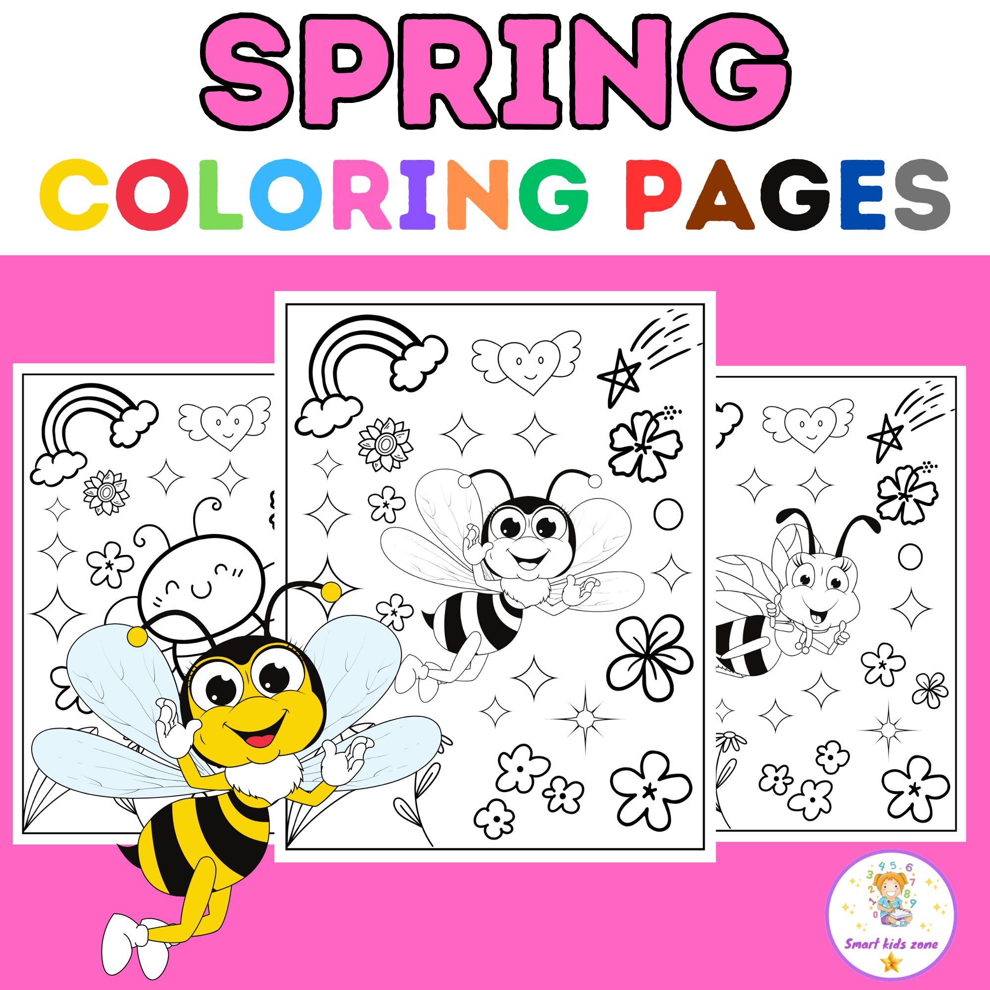 free spring coloring worksheets