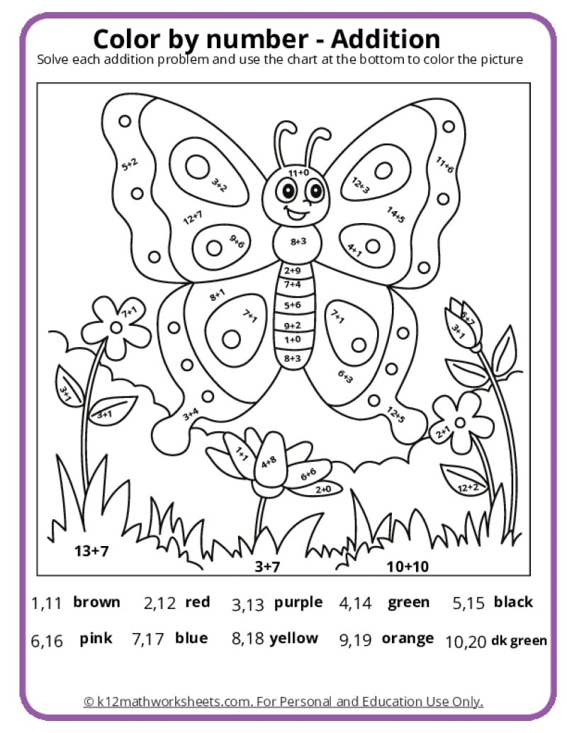 coloring pages by number printable
