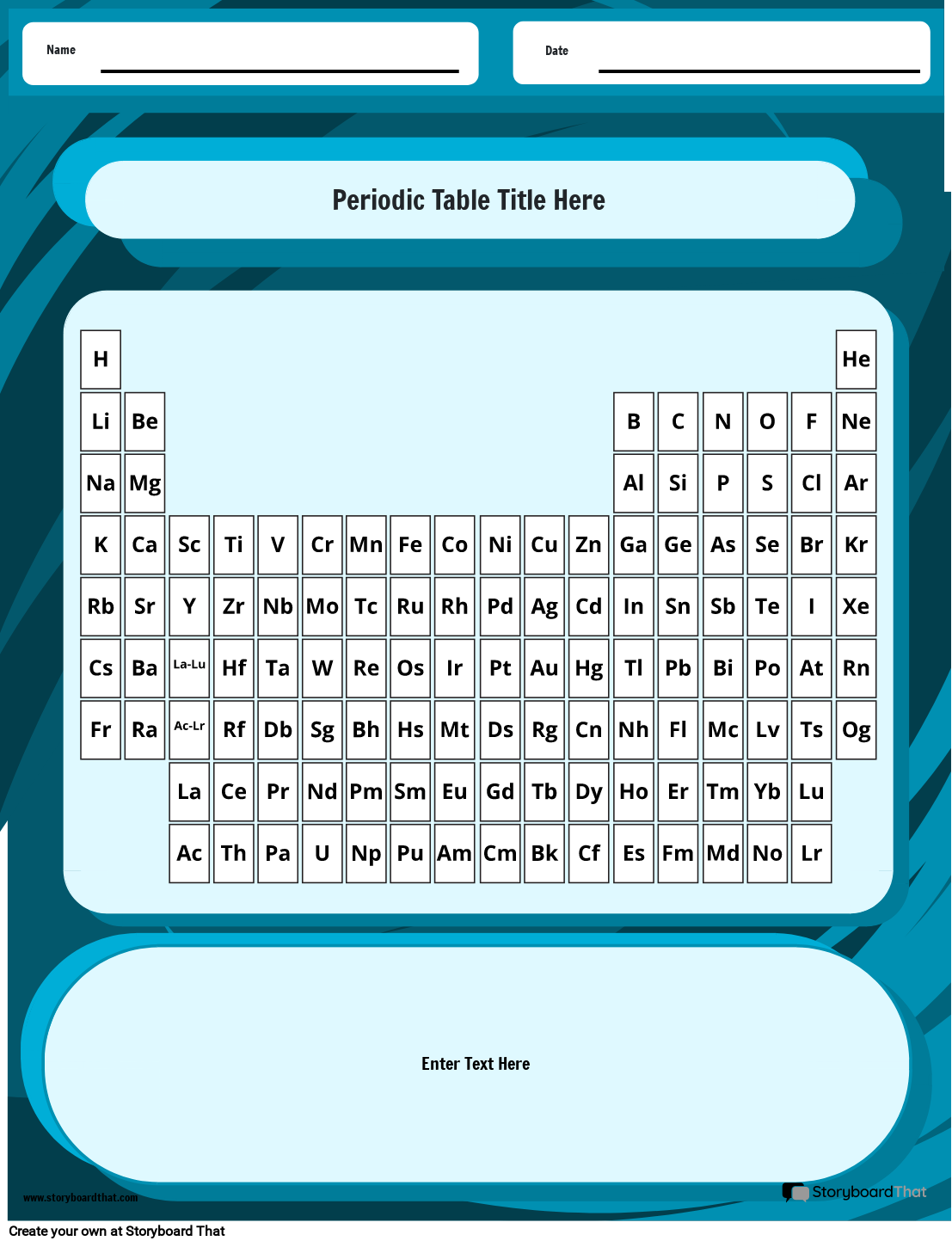color coding the periodic table student worksheet