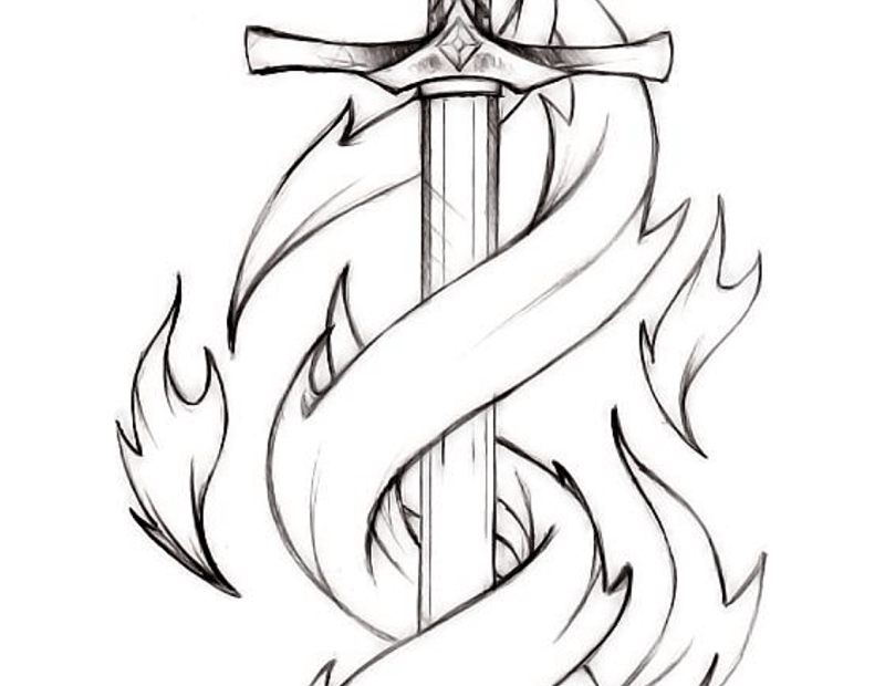 Sword Coloring Page