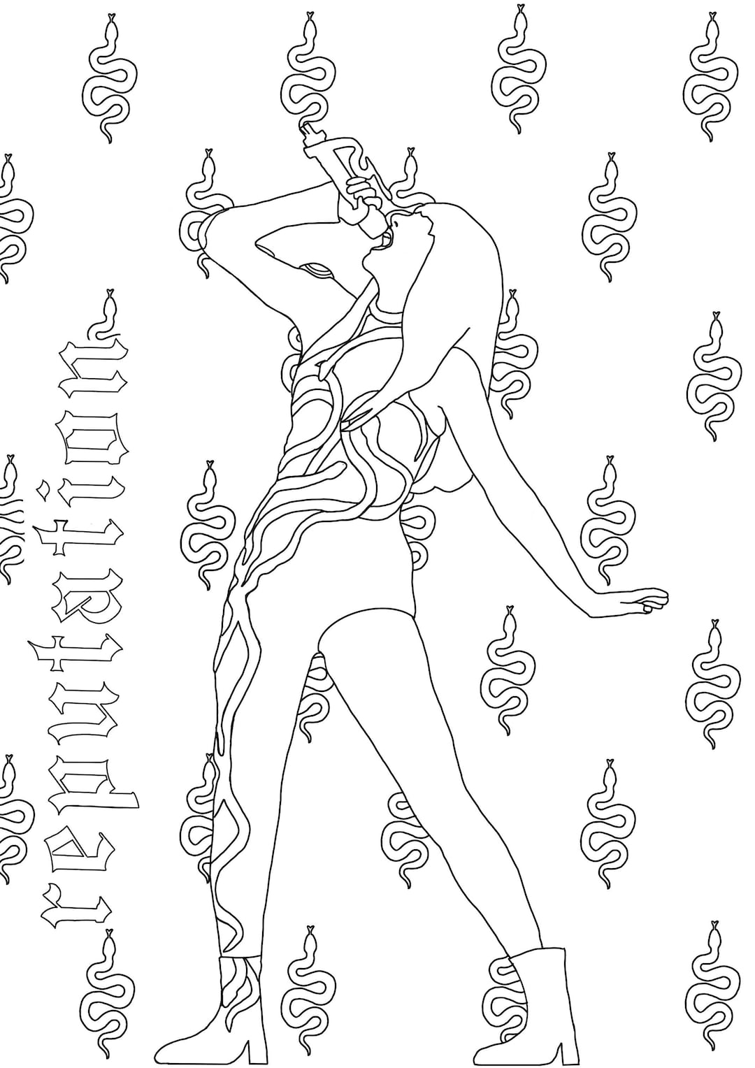 Taylor Swift Reputation Coloring Page Eras Tour Etsy Australia