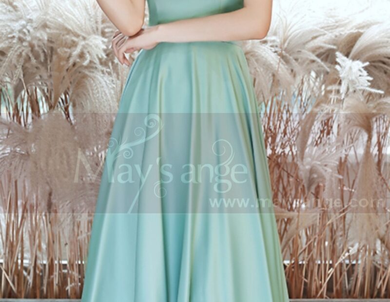 Tea Lenght Mint Green Short Wedding Guest Dresses Thin Strap