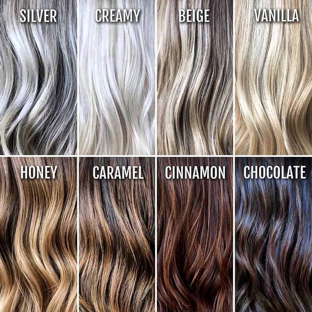 The Best Hair Color Chart With All Shades Of Blonde Brown Red 