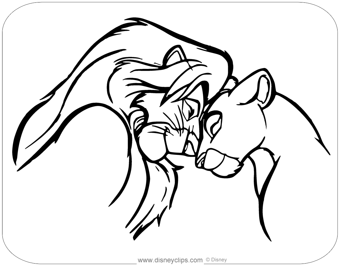 coloring sheets lion king