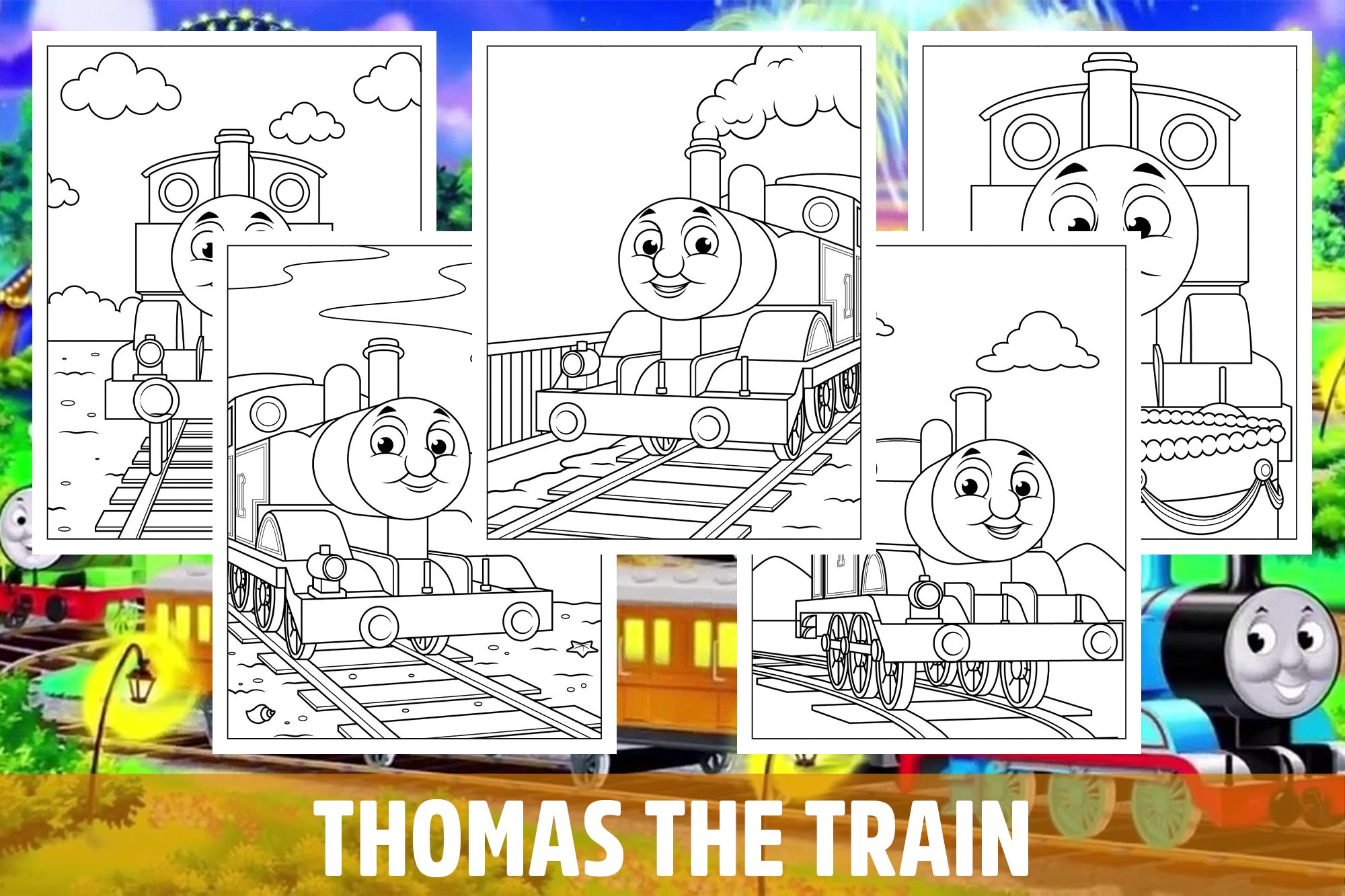 Thomas The Train Coloring Pages For Kids Girls Boys Teens 